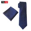 2025 Новый Элегантный Мужской Набор Галстука и Карманного Платка в Британскую Клетку