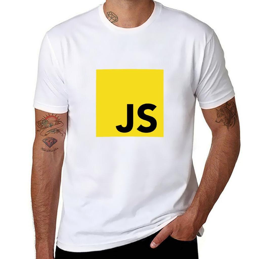 Футболка с логотипом программиста на Javascript Work Outdoor с коротким рукавом