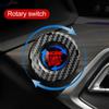 Rotary Push Start Button Cover Carbon Fiber Push Start Button Stylish Car Power Control Trim Car Button Decoration Engine Start