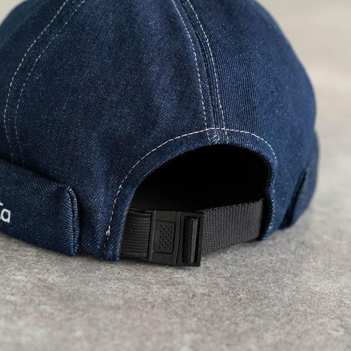 [Nakota] Denim Sweat Roll Cap Active Denim Roll Cap Fisherman Cap Hat Free Size Indigo