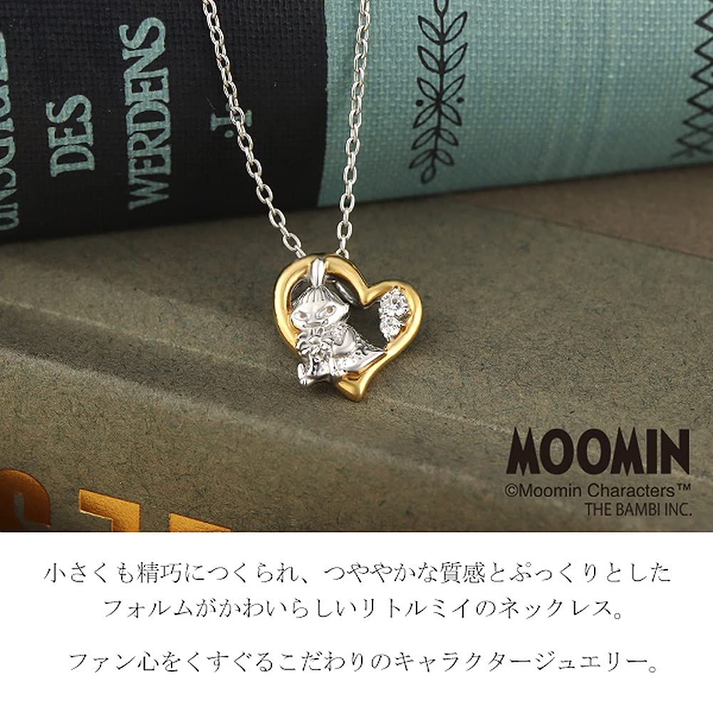 Moomin Little My Open Heart Necklace Silver 925 Official Chibi My Goods Character [Shinjuku Ginnokura] Women's