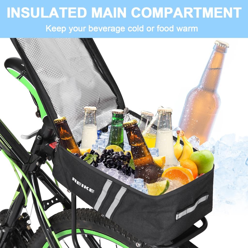 Сумка-холодильник для багажника велосипеда, водонепроницаемая сумка на заднюю стойку для велосипеда, сумка для велосипедного багажа, сумка для багажника