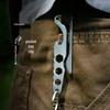 Outdoor Multi-Tool Stainless Steel Keyring: Pocket Key Clip, Bottle Opener, Hex Wrench