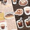 46 шт. Наклейки в винтажном стиле Классические для любителей кофе Творческие материалы Декоративные самоклеящиеся наклейки Наклейки для рисования DIY
