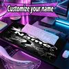 Custom Name Personalized Michael Jackson Pattern Mousepad, Laptop PC Desk Mat, Decorative Desk Mat for Home Keyboard Pad Gift