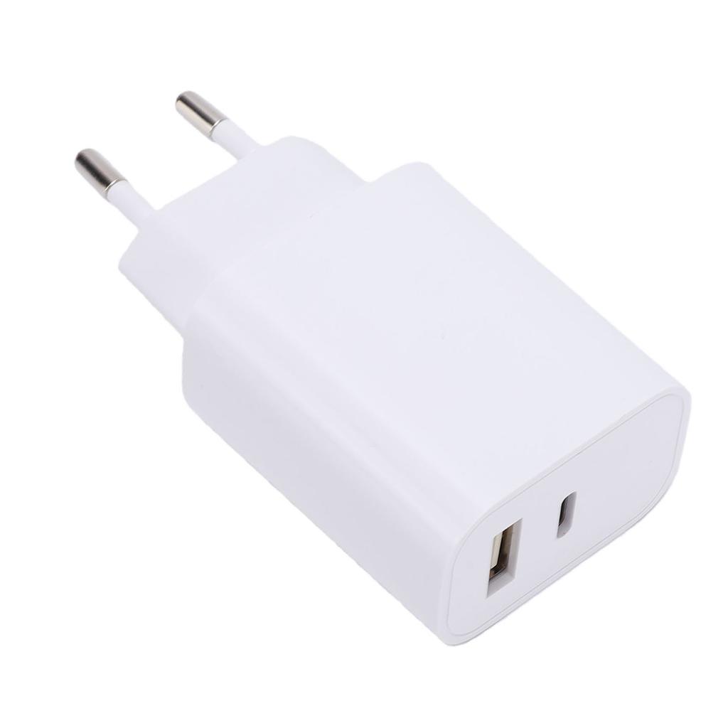 Зарядное устройство Type C, блок питания PD 30 Вт, быстрая зарядка, Type C, USB-A, двойной порт, настенное USB-зарядное устройство, подходит для IOS 17 16 15 14 13 12 11 X 8