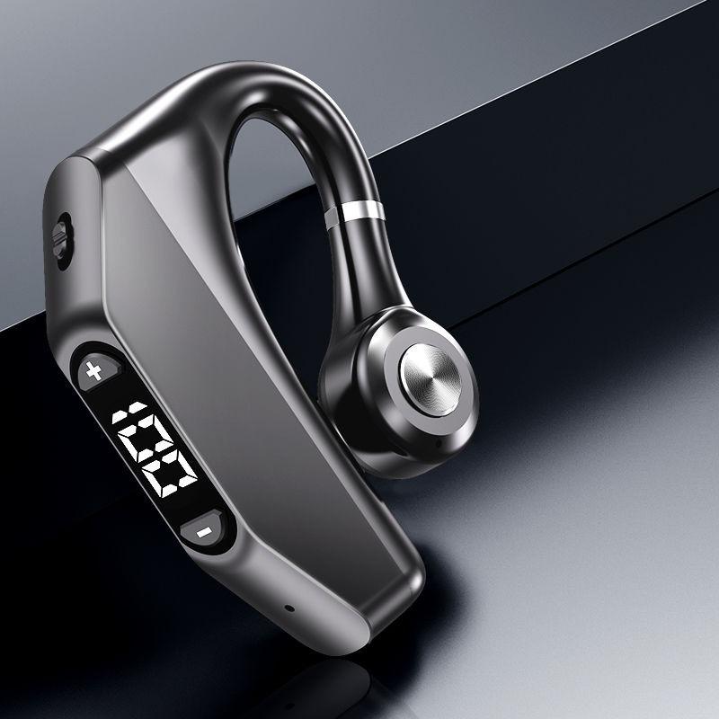 AlongChoice Bluetooth 5.3 Бизнес-наушник Светодиодный цифровой дисплей Гарнитура Объемная музыка Наушники большой емкости Водонепроницаемые