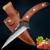 Бытовой нож из нержавеющей стали для разделки мяса, острые ножи для обвалки, нож для очистки фруктов, нож для барбекю, кухонные принадлежности с чехлом