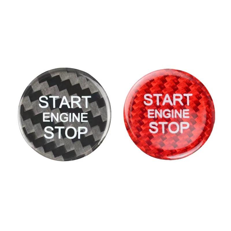 Наклейка на кнопку Start/Stop из настоящей карбоновой fibers для BMW, Mercedes-Benz, Volkswagen, Toyota, Nissan, Honda, Suzuki