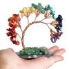 New Natural 7 Chakra Healing Crystals Quartz Tree Tumbled Gemstone Stones Money Tree Feng Shui Ornaments Home Decor