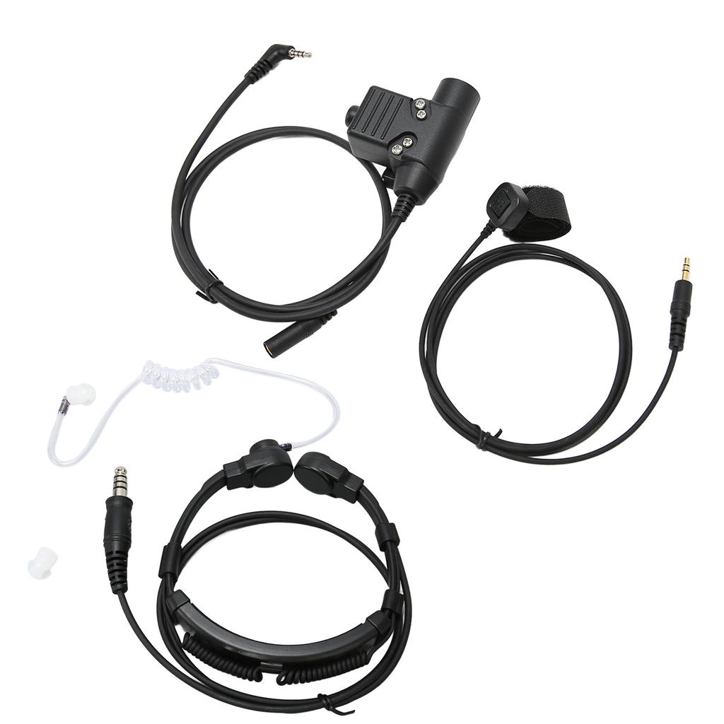 Гарнитура с микрофоном для горла с адаптером PTT, разъем 7,1 мм, наушник с микрофоном для радиостанции Xiaomi 2 Way