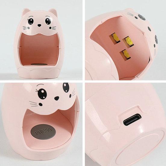 Мультяшная лампа для ногтей, мини-портативная 6 Вт, 3 светодиода, питание от USB, гель-лак для сушки, УФ-светодиодный светильник для ногтей, маникюрная сушилка, инструменты для дизайна ногтей