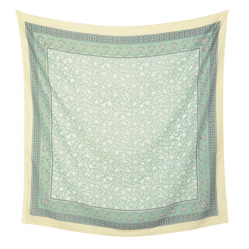 Autumn and Winter Hot-selling New Floral Printing Large-size Square Scarf Women's Popular Malay Women's Headscarf