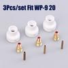 3Pcs Tig Welding #16 1.6/2.4/3.2Mm White Ceramic Nozzle Alumina Cup Kit Torches Wp9 20 25 Stubby Collets Body Gas Lens Sets