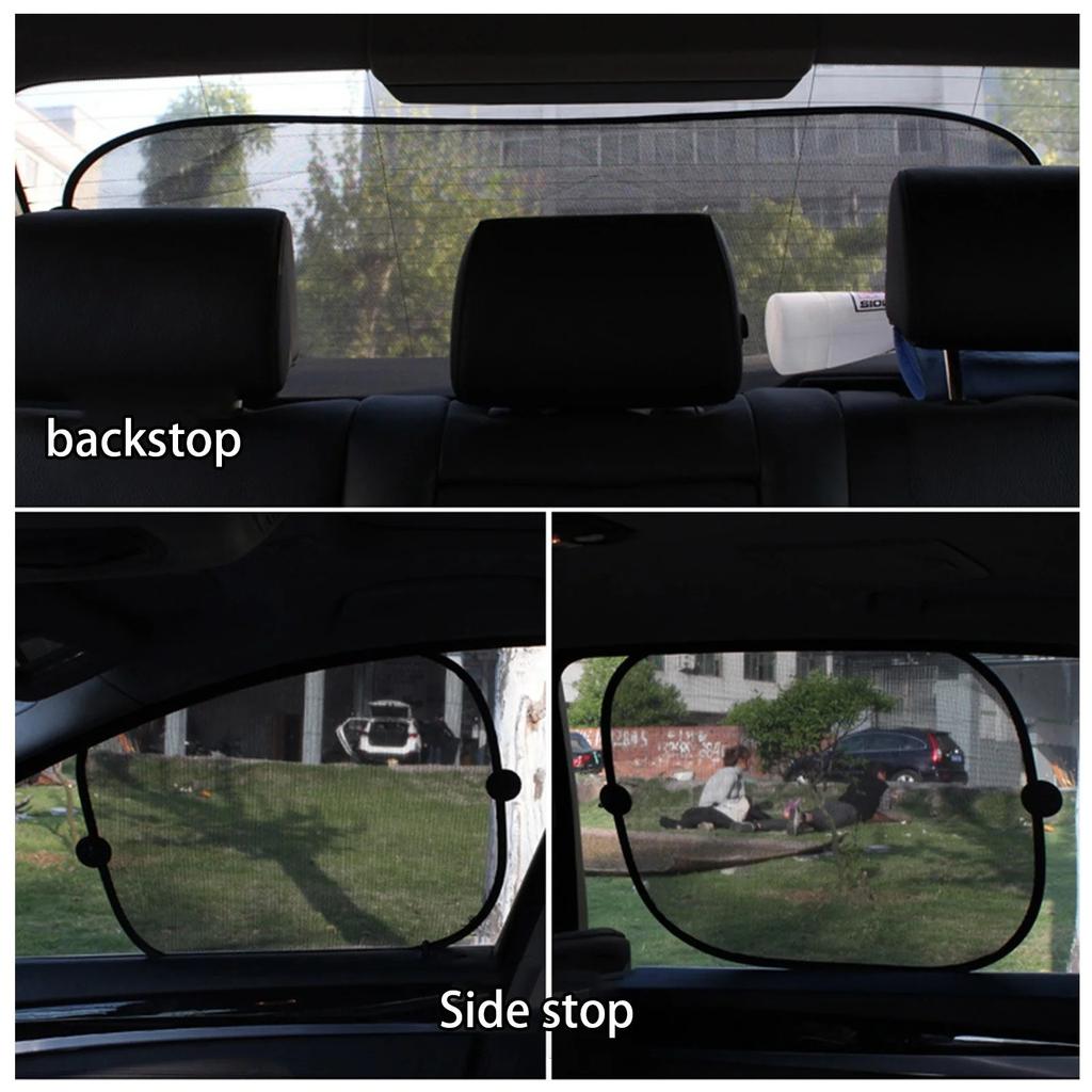 5 шт. в наборе автомобильные солнцезащитные шторки для боковых и задних окон, защита от ультрафиолетовых лучей для детей, солнцезащитный козырек с присоской, универсальный для большинства автомобилей