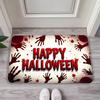 Ковер на Хэллоуин с отпечатками рук, Домашний декор, Грязеотталкивающий, Водопоглощающий коврик для ванной против скольжения, Напольный коврик для двери