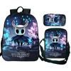 Рюкзак Hollow Knight 3 шт. для детей, школьные сумки Silksong для подростков, Mochila Escolar Infantil