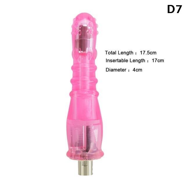28 Types Pink Purple Dildos A2 / F2 Sex Machine Attachments
