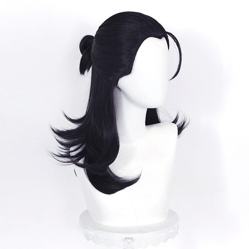 Аниме Сугуру Гето Косплей Парик Длинный Черный Парик Термостойкие Синтетические Волосы Парики для Вечеринок