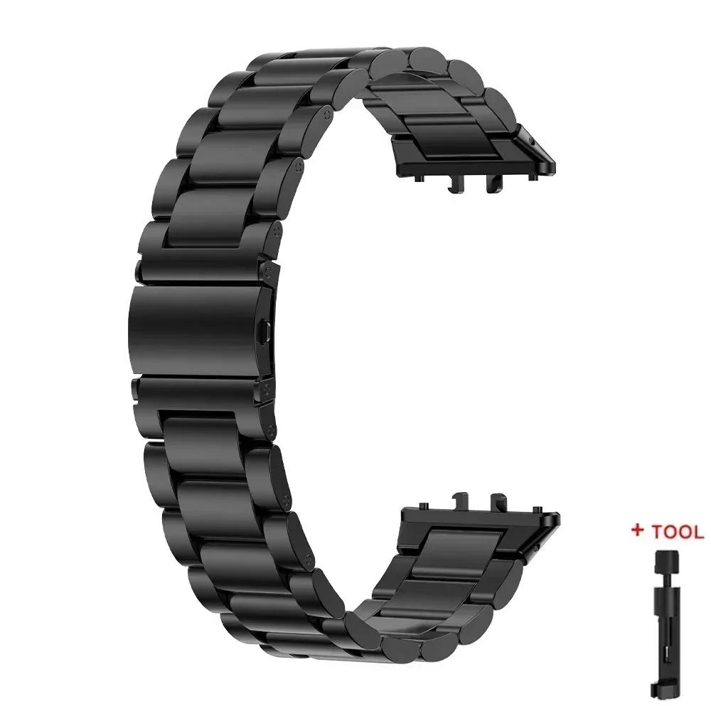 Ремешок из нержавеющей стали для Samsung Galaxy Fit 3, металлический браслет, роскошный деловой ремешок для Samsung Galaxy Fit3 SM-R390, аксессуары