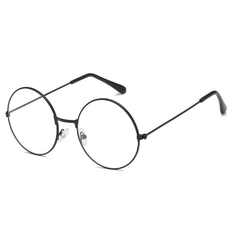 Korean Retro Round Frame Glasses: Japanese Metal Literary Style, Non-Prescription, Timeless Fashion