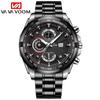 Quartz Watches Mens Top Brand Luxury Clock Casual Stainless Steel Men Watch Sport Waterproof Quartz Chronograph Wristwatch