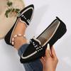 Large Size Fly-woven Mesh Flat-soled Single Shoes with Pointed Toes and Feet, Lazy Shoes, Bow Light-mouth Single Shoes.