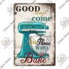 Decor Kitchen Signs Vintage Metal Tin Signs Funny Plaque Plate for Restaurant Kitchen Cafe Home Dinner Room Wall Art Decor