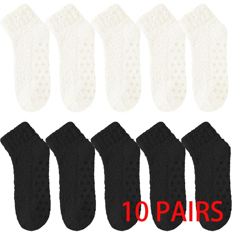1/10 пар Осенне-зимние теплые носки для пола из кораллового флиса Домашние Милые Сладкие Женские Плюс Флисовые носки