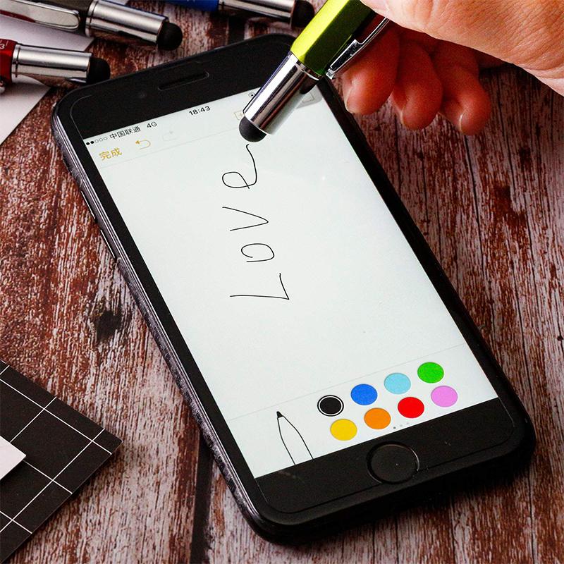 16 шт. 6 в 1 шариковая ручка-стилус с уровнем линейка отвертка инструмент офис школьные принадлежности ручной инструмент