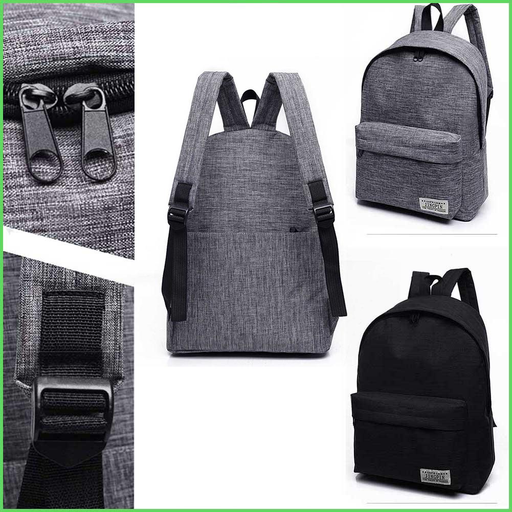Однотонный холщовый рюкзак для средней школы, модный школьный рюкзак в корейском стиле для студентов колледжа, мужской Fema