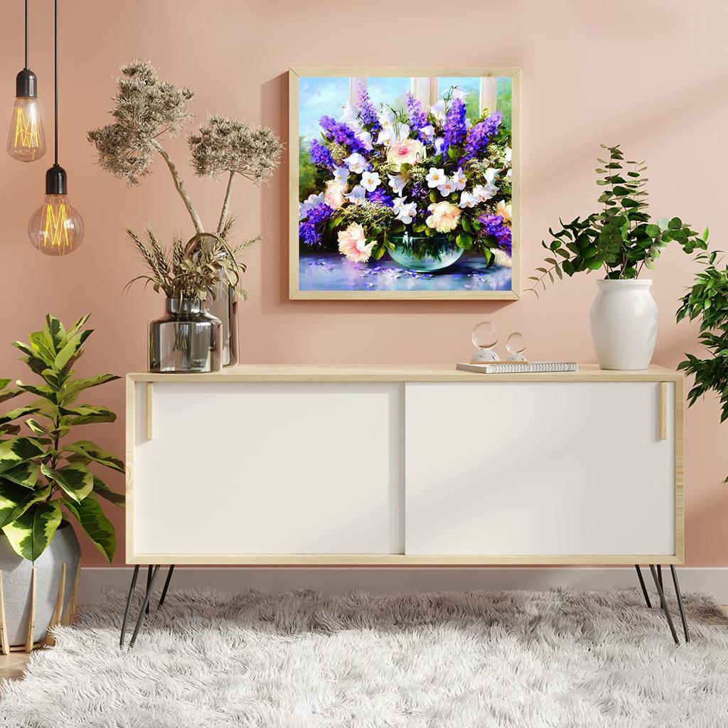DIY алмазная живопись красивые цветы набор для вышивки крестиком мозаика искусство алмазная живопись полный круг/квадратный алмаз украшение дома