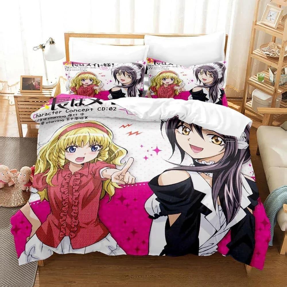 Новый 3D-принт аниме Kaichou Wa Maid-sama комплект постельного белья Single Twin Full Queen King Size комплект постельного белья для взрослых и детей, комплект пододеяльников