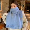 Plush Winter Wool Scarf Long Tassel Long Shawl Retro Winter Cashmere Scarves  Autumn Winter