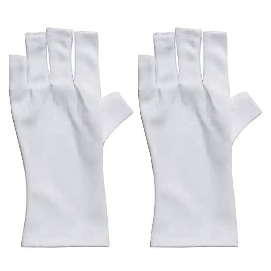 1/2 пары хлопковых увлажняющих перчаток для сухих рук, успокаивающие увлажняющие перчатки без пальцев для сенсорных экранов для спа-салонов для мужчин и женщин