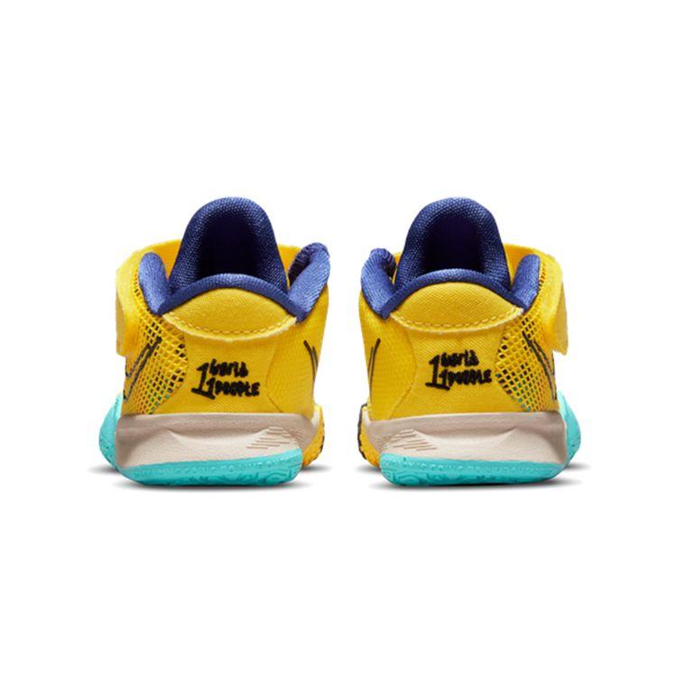 Nike Детские кроссовки Kyrie 7 TD 1 World 1 People Yellow Yellow-Strike Green-Abyss CT4980-700