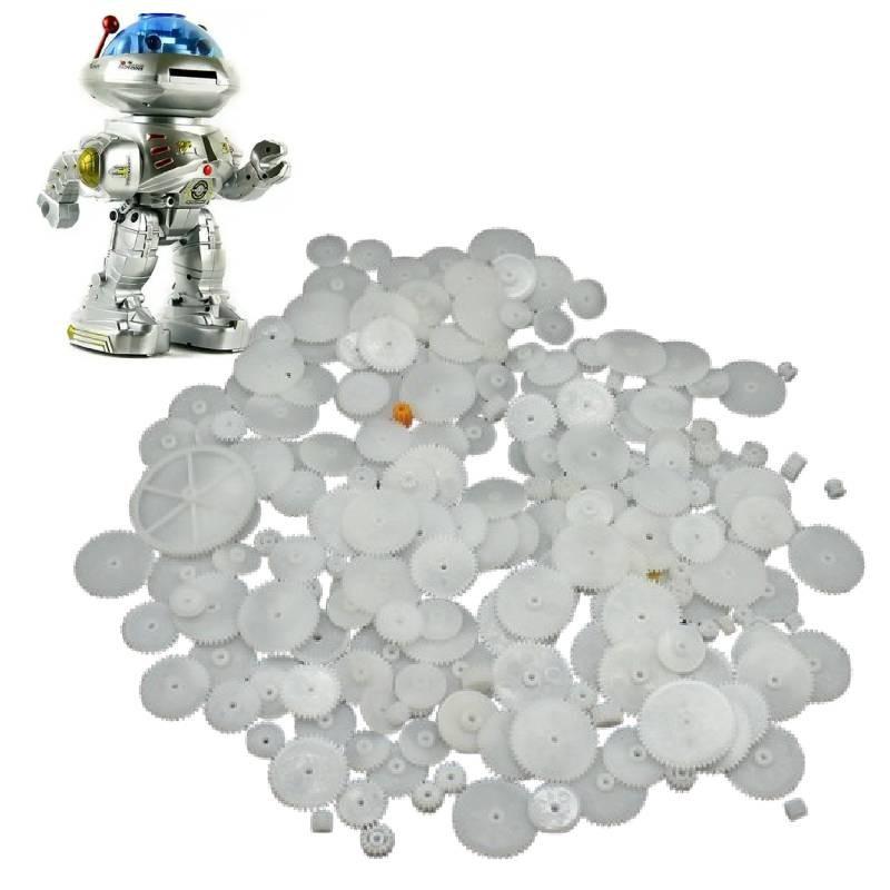 Ассорти Набор Пластиковых Шестерен Для Самодельных Моторизованных Игрушек, Включающий 200 Прочных Шестерен