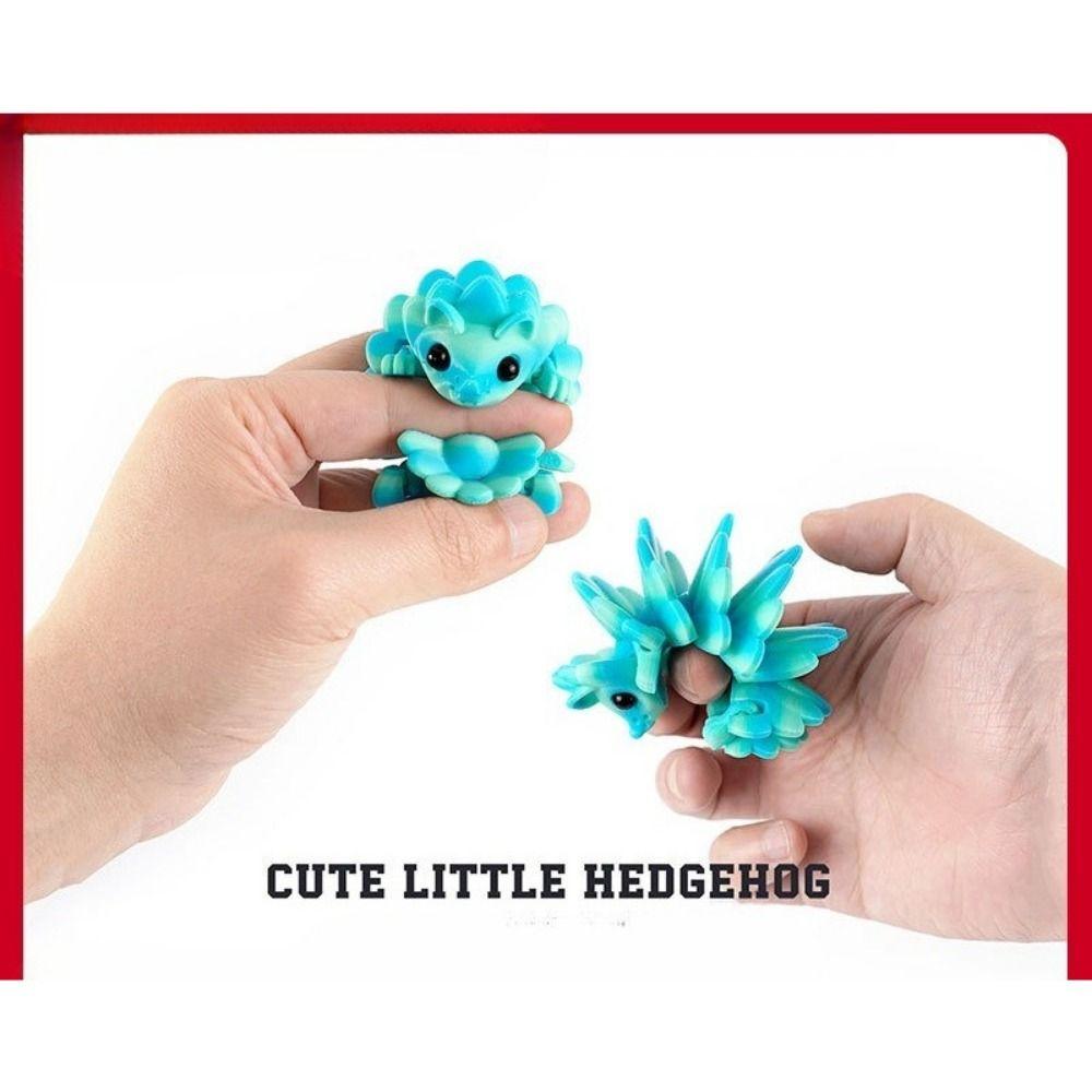 2Pcs 3D Printed 3D Printed Hedgehog Figurine Pinecone Colorful Articulated Cute Figurin  Desk Decor