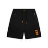 Li Ning Butler Logo Print Drawstring Straight Leg Casual Shorts Men shorts Black AKSS593-1