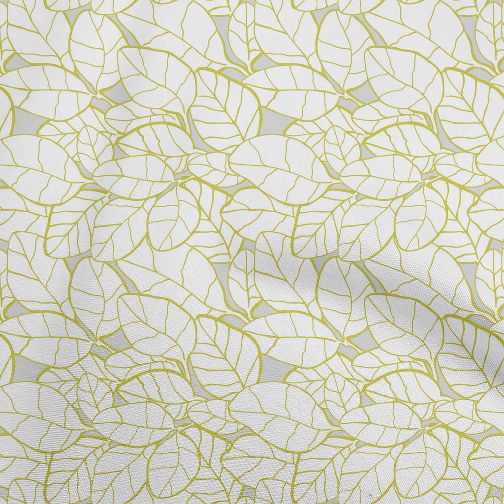 oneOone Cotton Flex Green Fabric Abstract Leaf Quilting Supplies Print Sewing Fabric By The Yard 40 Inch