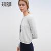 Teenie Weenie 2025 Autumn Lace Collar Knit Cardigan