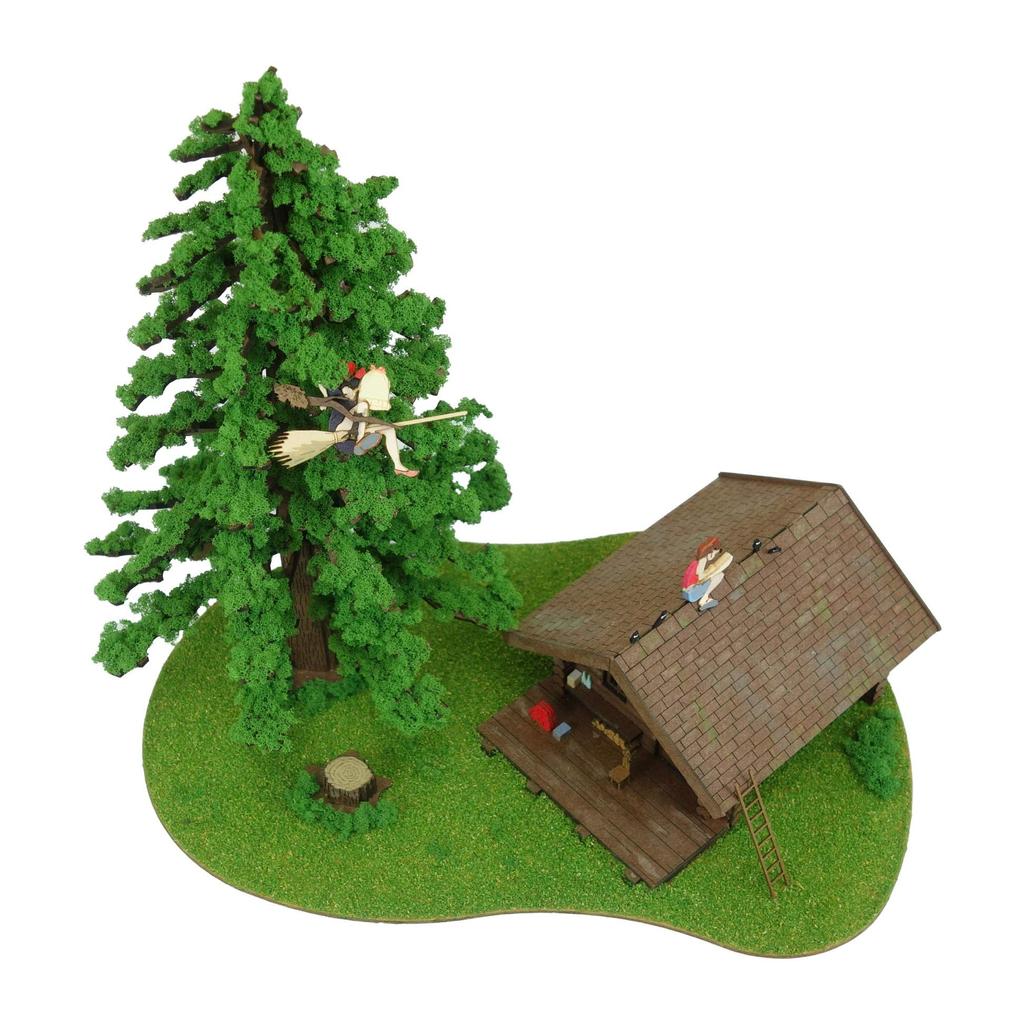 Sankei Studio Ghibli Series Delivery Service Kiki and Atelier Paper Craft 1/150 Kiki's Ursula's MP07-39