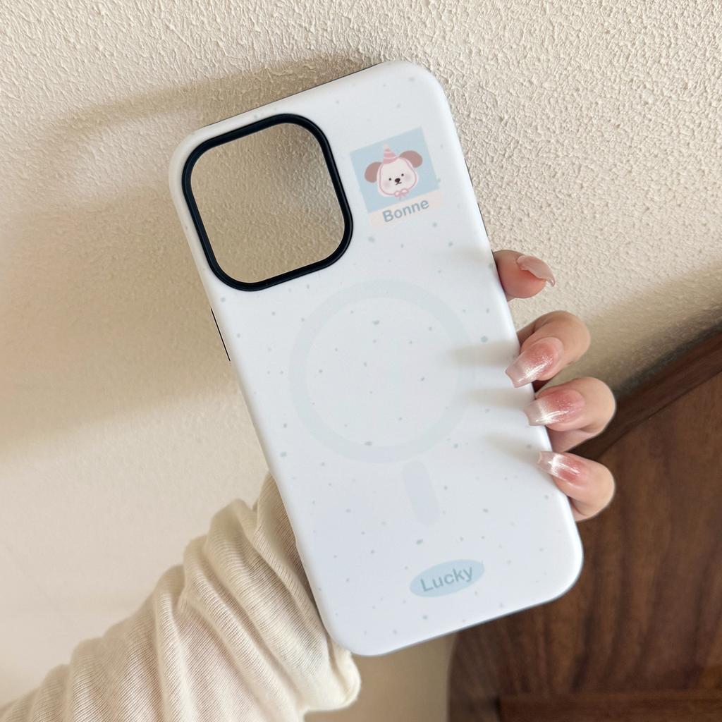 Small Animal Magnetic Holder Mobile Phone Case for Apple for IPhone16For13 Film 15promax Hard 14 Korean 17