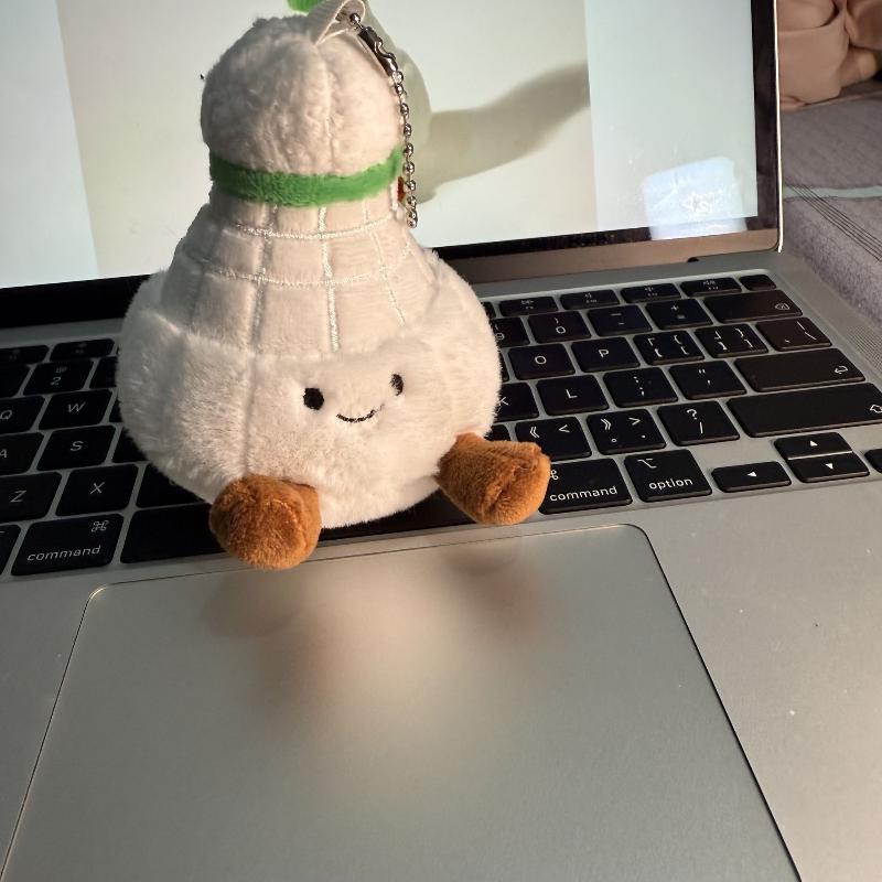 Creative Badminton Keychain Furry Cute Plush Doll Fun Toys Soft Bag Decor Pendant Friends Gifts