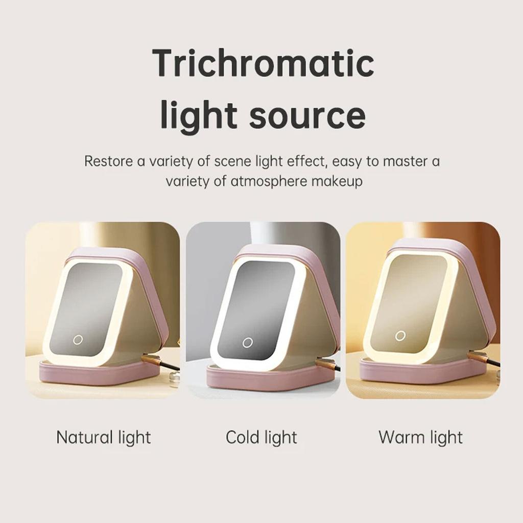 Portable Led Cosmetic Case With Mirror Cosmetic Bag Travel Makeup Bags For Women Fashion Beauty Storage Bag Travel Makeup Bags