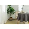 Plain Anthracite Stain-resistant Tablecloth Round 160 Cm