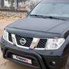 ДЛЯ NISSAN NAVARA 2006 TO 2015 Передний спойлер защиты капота передний щиток от насекомых дефлектор капота защита - диффузор бампера АВТОСТАЙЛИНГ