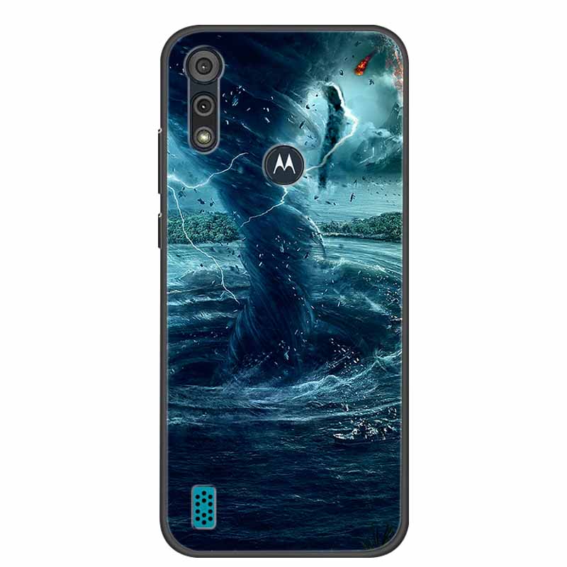 Чехол для телефона Motorola Moto E6i / E6s 2020, противоударный, из мягкого силикона TPU, задняя крышка для Moto E6s 2020 e 6S 6i, чехлы, мраморный принт