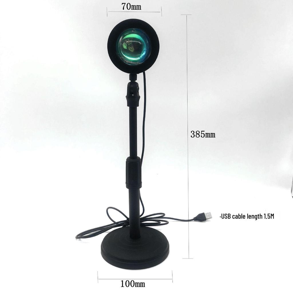 RGB Закатная напольная лампа: Регулируемая проекция для атмосферы гостиной и спальни