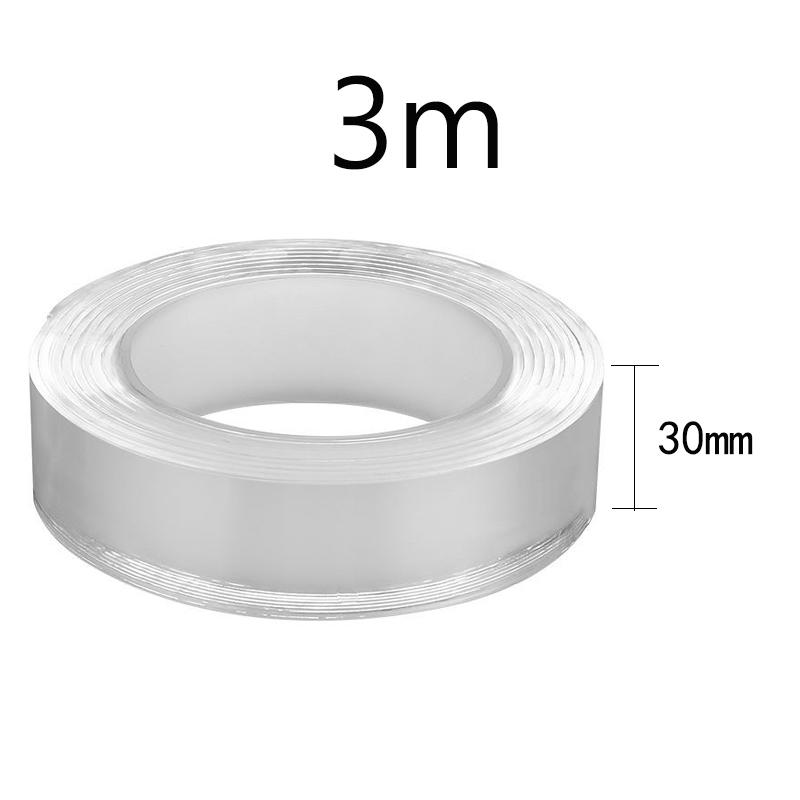 1/3/5 м Tracsless Nano Tape двусторонняя лента прозрачная без следов многоразовая водонепроницаемая клейкая лента очищаемая домашняя gekkotape